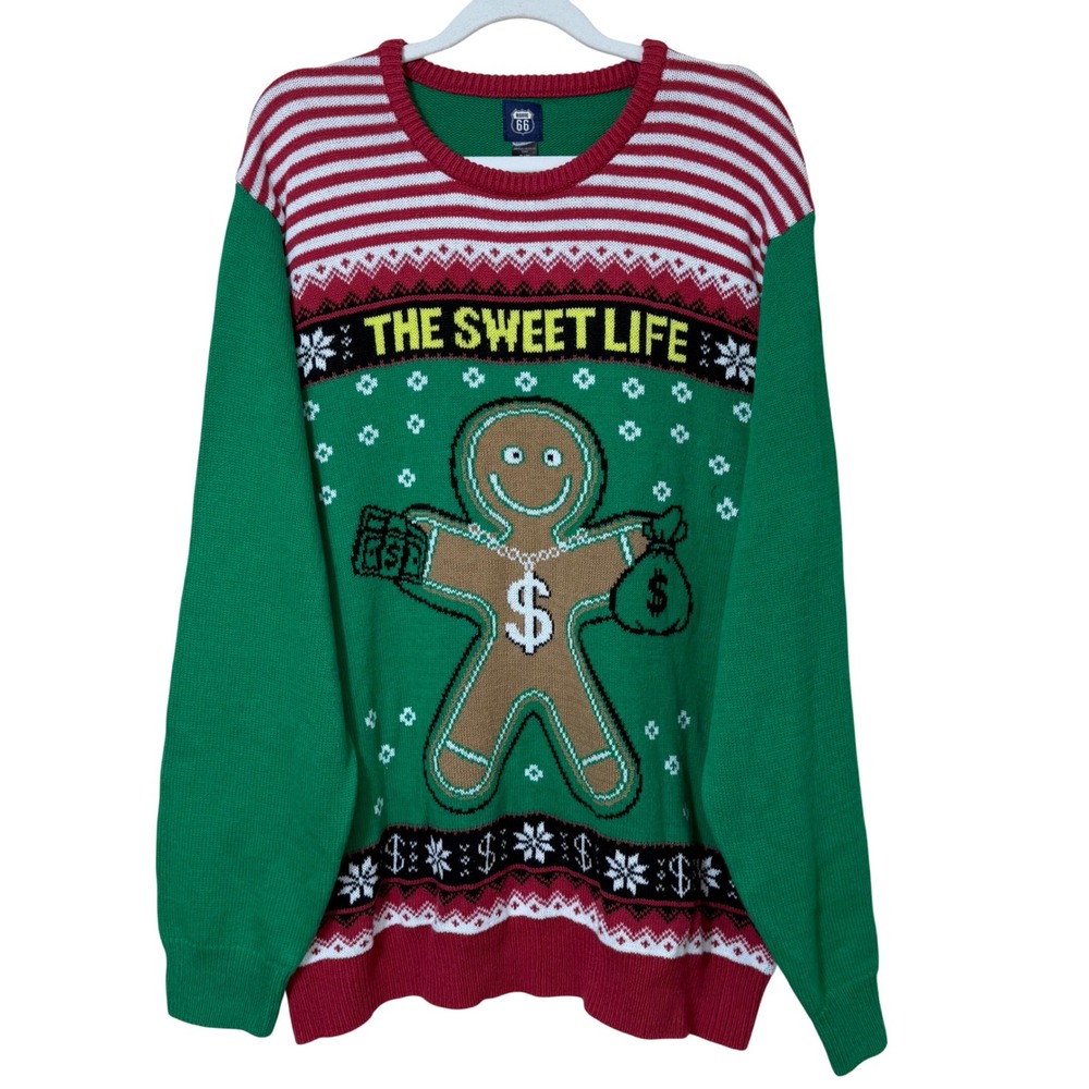 Route 66 The Sweet‎ Life Ugly Christmas Sweater XL